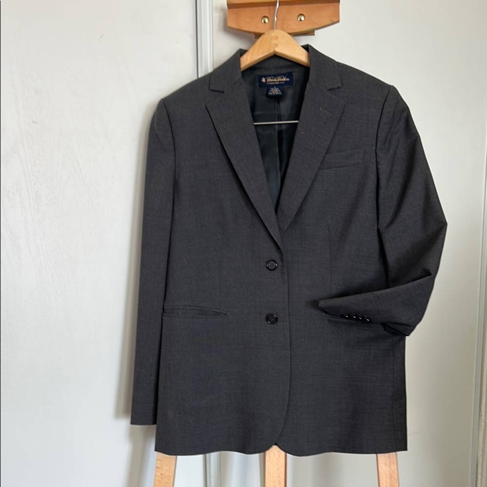 Brooks Brothers Tailored Dark Grey Jacket Size 4